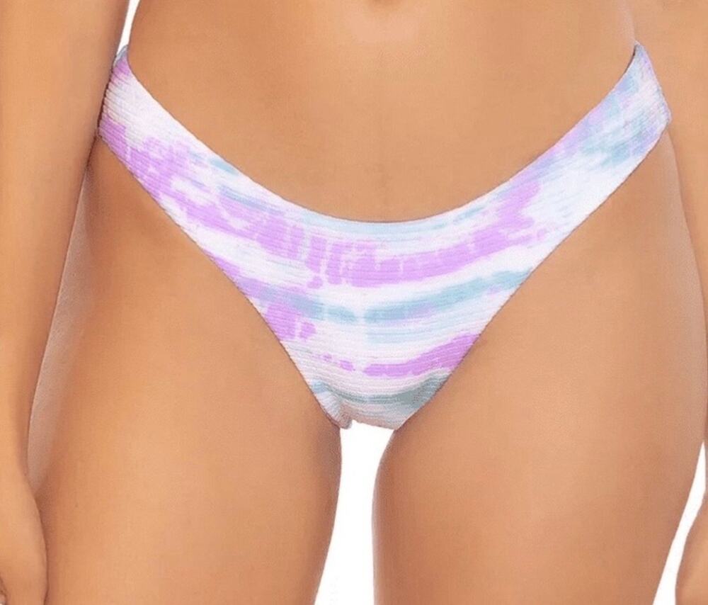 BECCA Iconic Adela Pucker Rib Hipster Bikini Bottom S NWT